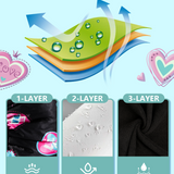 Years calm Terry Lined Shower Cap, Triple Layer Heart motifs,Waterproof Reusable Elastic,Hair Shower Cap for Women,Terry Cloth Shower Cap for Spa,Clean,Trave