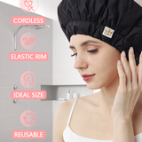 Years calm Heat Cap For Deep Conditioning Hair Cap，Three-Layer Design Shower Caps For Women Reusable Waterproof Suitable For Bathing, Hair Care, Hair Dyeing And Other Scenarios