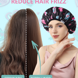 Years calm Terry Lined Shower Cap, Triple Layer Heart motifs,Waterproof Reusable Elastic,Hair Shower Cap for Women,Terry Cloth Shower Cap for Spa,Clean,Trave