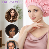 Yearscalm Reusable Waterproof Shower Caps for Women, Hair Caps for Showers, Double-Layer Elastic Design, for All Hairstyles, Travel-Friendly