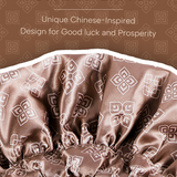 Years Calm Silk Bonnet for Sleeping Women & Men,  Large Adjustable Unisex Hair Bonnet,  Soft Breathable Double-Layer Satin Sleep Cap for Curly Hair, Natural Hair Care Night Caps