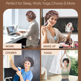 Years Calm Silk Bonnet for Sleeping Women & Men,  Large Adjustable Unisex Hair Bonnet,  Soft Breathable Double-Layer Satin Sleep Cap for Curly Hair, Natural Hair Care Night Caps