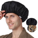 Years calm Shower Cap for Men, Waterproof Reusable Hair Cap with Dual-Layer Design, Reversible Double-Sided Use, Stretchable Elastic Band, Comfortable Fit for Shower, Gym, Hair Care & Travel