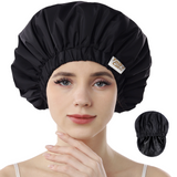 Yearscalm Reusable Waterproof Shower Caps for Women, Hair Caps for Showers, Double-Layer Elastic Design, for All Hairstyles, Travel-Friendly