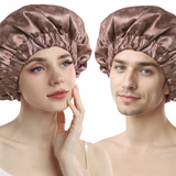 Years Calm Silk Bonnet for Sleeping Women & Men,  Large Adjustable Unisex Hair Bonnet,  Soft Breathable Double-Layer Satin Sleep Cap for Curly Hair, Natural Hair Care Night Caps