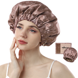 Years Calm Silk Bonnet for Sleeping Women & Men,  Large Adjustable Unisex Hair Bonnet,  Soft Breathable Double-Layer Satin Sleep Cap for Curly Hair, Natural Hair Care Night Caps