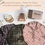 Years Calm Silk Bonnet for Sleeping Women & Men,  Large Adjustable Unisex Hair Bonnet,  Soft Breathable Double-Layer Satin Sleep Cap for Curly Hair, Natural Hair Care Night Caps