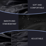 Years calm Shower Cap for Men Waterproof Reusable - Fashion Dual-Layer Design, Adjustable Elastic Band for Long & Curly Hair, XL Bath & Spa Cap for Travel, Satin Lined Shower Cap Black