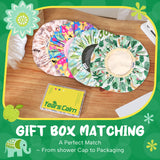 Years calm Kids Shower Cap, Waterproof Reusable Cartoon Bath Cap with Double Layers & Soft Elastic Band, Washable shower cap for kids, Great for Daily Bath