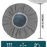 Years Calm Shower Cap Reusable Waterproof for Men, Fashion Dual-Layer Design, Protects Hair in Shower, Spa, Travel & Cooking, Adjustable Elastic for Comfortable Fit (Black & White, One Size)