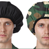 Years calm Shower Cap for Men, Waterproof Reusable Hair Cap with Dual-Layer Design, Reversible Double-Sided Use, Stretchable Elastic Band, Comfortable Fit for Shower, Gym, Hair Care & Travel