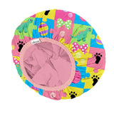 Years calm Kids Shower Cap, Waterproof Reusable Cartoon Bath Cap with Double Layers & Soft Elastic Band, Washable shower cap for kids, Great for Daily Bath