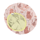 Years calm Kids Shower Cap, Waterproof Reusable Cartoon Bath Cap with Double Layers & Soft Elastic Band, Washable shower cap for kids, Great for Daily Bath