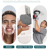 Years Calm Shower Cap Reusable Waterproof for Men, Fashion Dual-Layer Design, Protects Hair in Shower, Spa, Travel & Cooking, Adjustable Elastic for Comfortable Fit (Black & White, One Size)