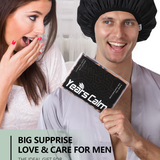 Years calm Shower Cap for Men, Waterproof Reusable Hair Cap with Dual-Layer Design, Reversible Double-Sided Use, Stretchable Elastic Band, Comfortable Fit for Shower, Gym, Hair Care & Travel