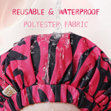 Years Calm Shower Caps for Women Reusable Waterproof, Double-Layer Extra Large Adjustable Elastic Hair Cap for Shower for Long Hair & Braids, Travel & Home
