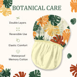 Years calm Shower Cap for Women Reusable Waterproof – Double Layer Elastic Cap with Tropical Botanical Print Shower Cap for Shower, Spa, Travel, Bath & Daily Hair Protection