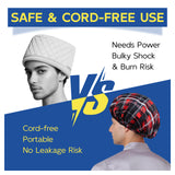 Years calm Shower Cap for Men, Waterproof Heat Cap for Deep Conditioning– Reusable Hair Treatment Cap with Foil Lining, Stretchable Elastic Band, Stylish Print, for  Steam Therapy, Hair Mask, Oil